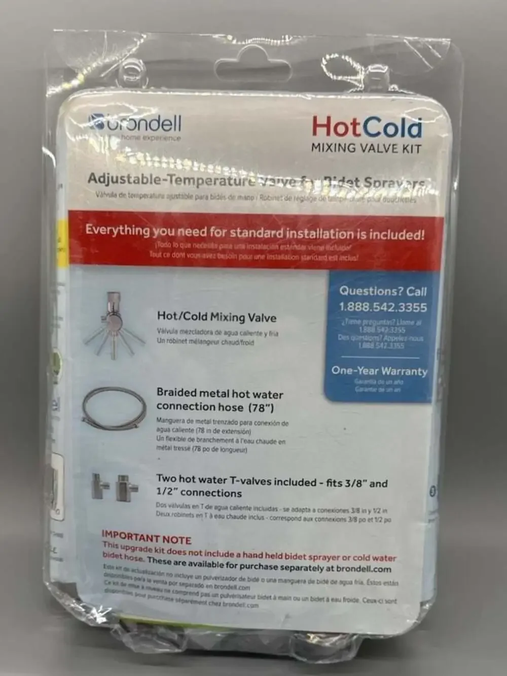 Brondell Hot Cold Bidet Mixing Valve Upgrade Kit MVK-10 Temperature Valve NEW